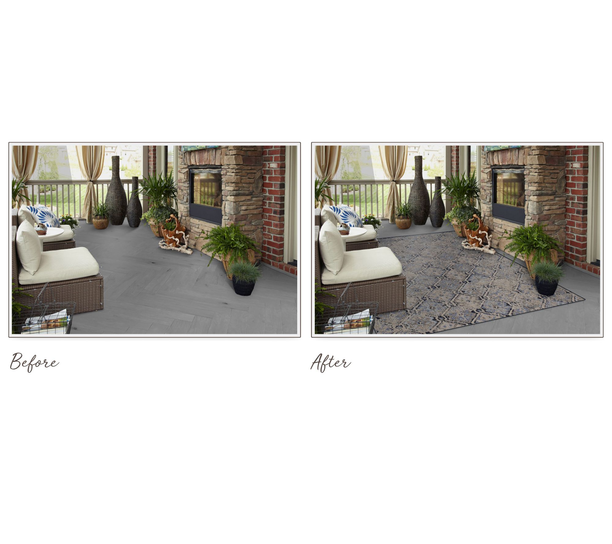 Scott Living 8' x 10' Medallion Design In/Outdoor Rug