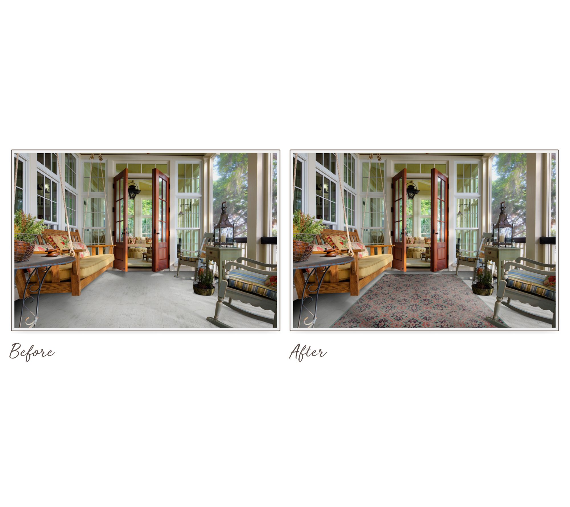 Scott Living 8' x 10' Medallion Design In/Outdoor Rug