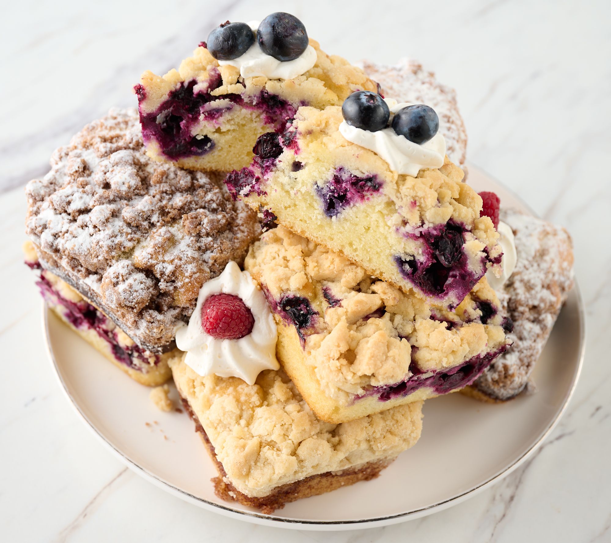 Jimmy the Baker (12) 6.5-oz Cinnamon, Lemon or Blueberry Crumbcakes