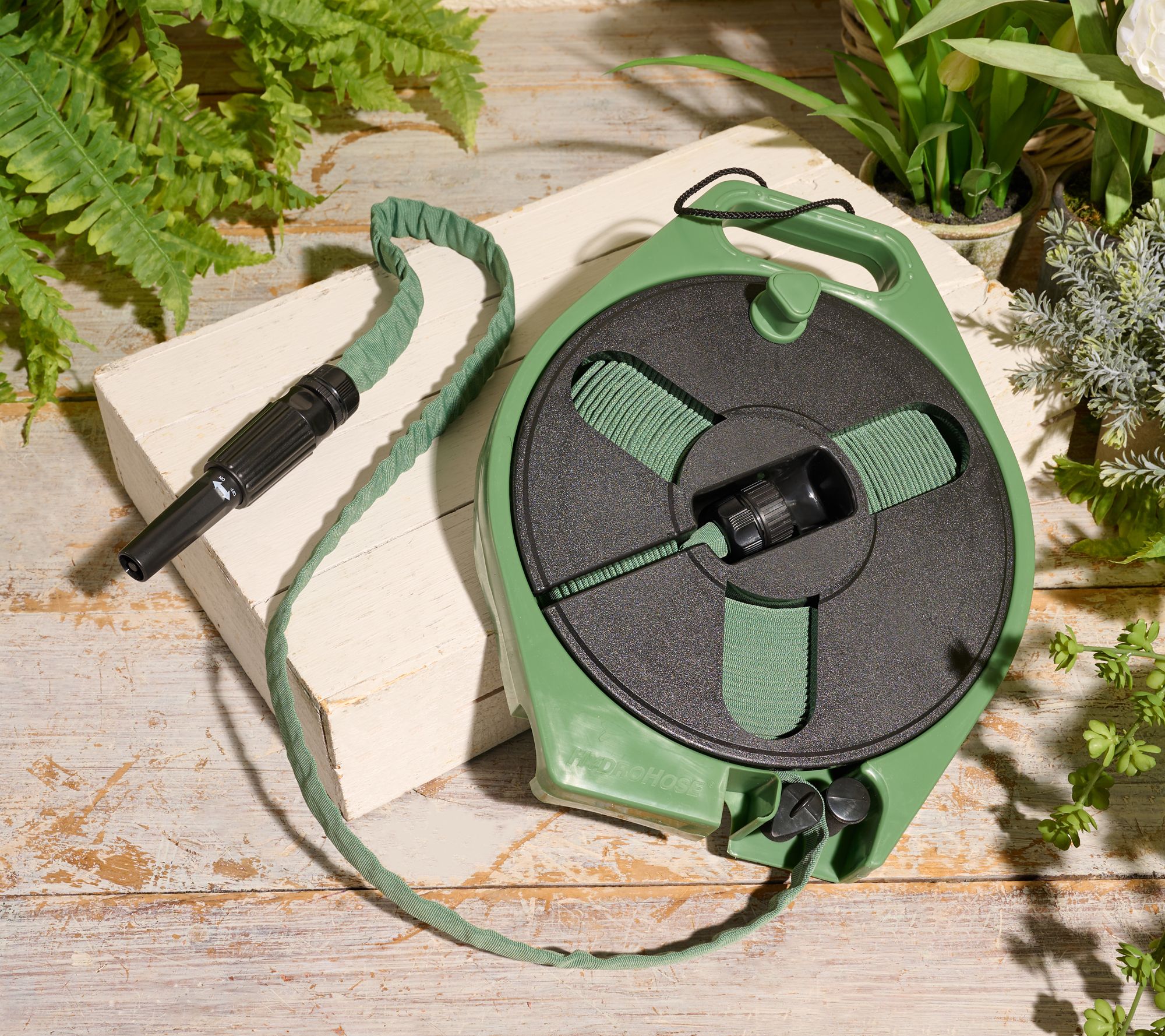 Bernini 40' Compact Fabric Garden Hose on Reel