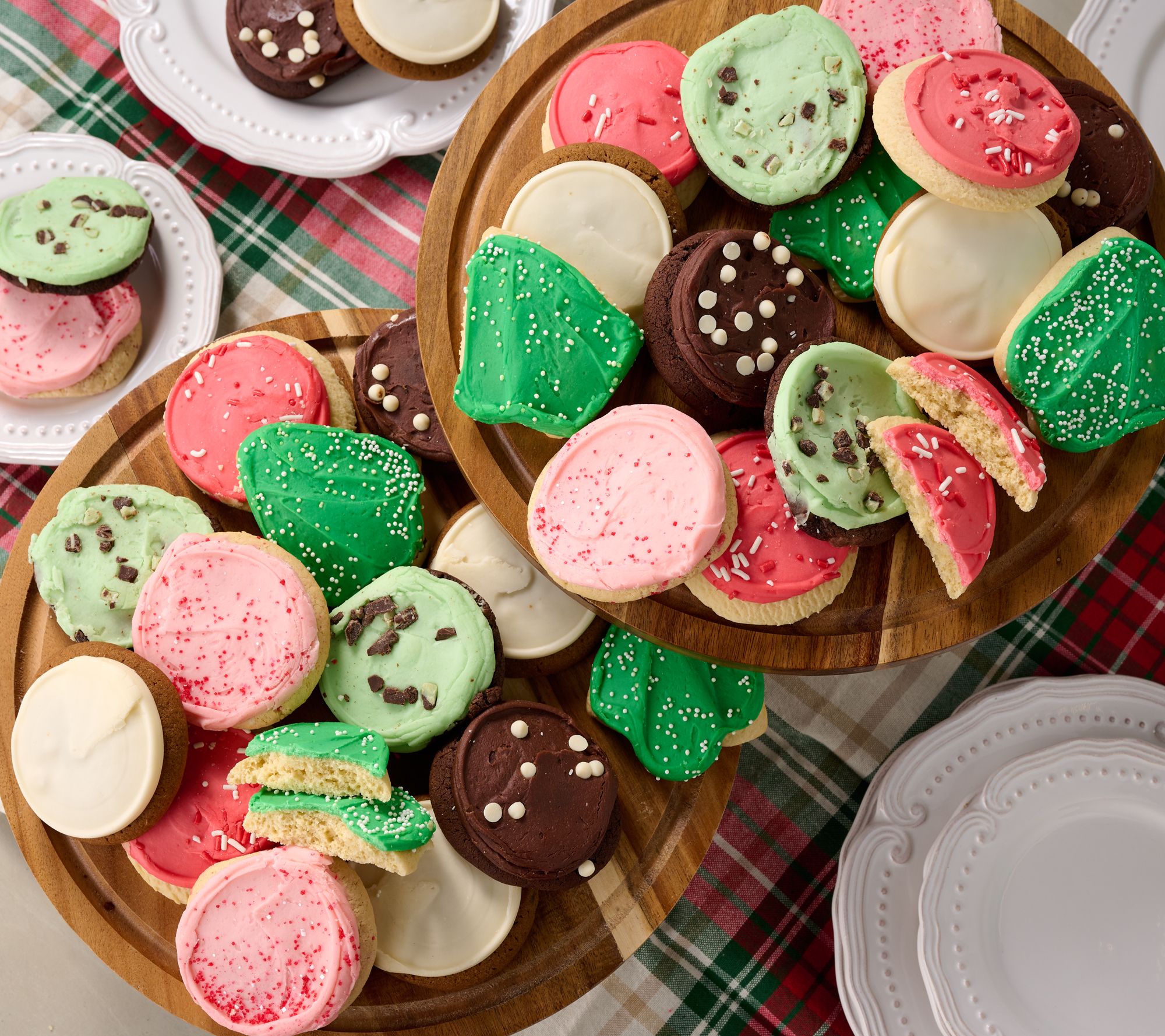 SH12/8 Cheryl's 48pc Holiday Frosted Flavors Cookie Assortment