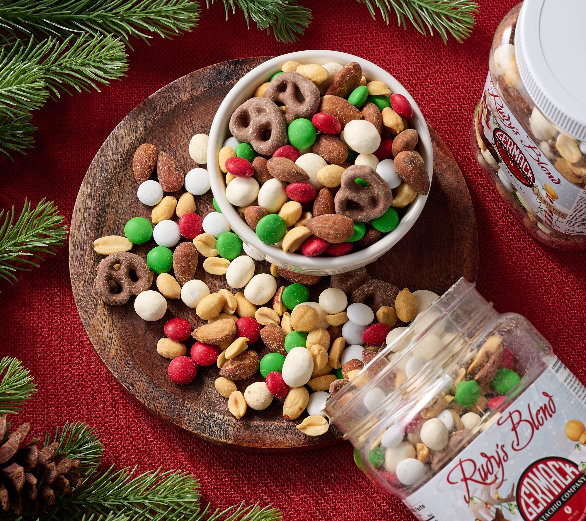 Germack (2) Jar 18oz Rudy's Blend Mixed Nuts