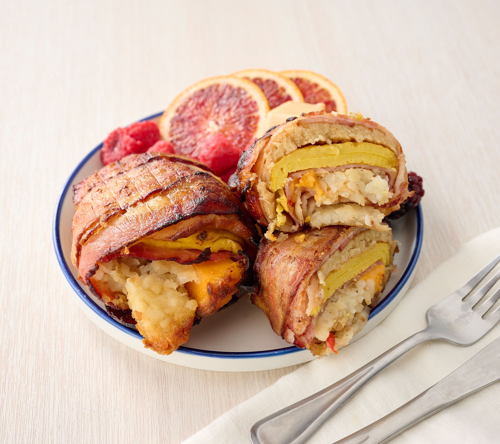 Family Farms (8) 10-oz. Bacon Wrapped Stuffed Breakfast
