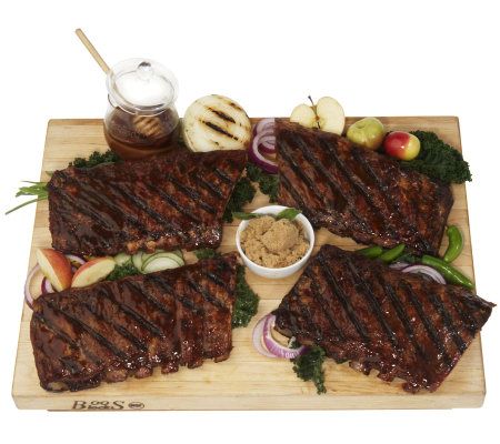 Corky's BBQ (8) 1lb. Racks of Pork Ribs Sampler - QVC.com