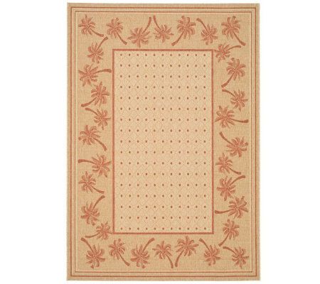 Safavieh Courtyard Palm Garden 6'7" x 9'6" Rug