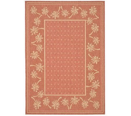 Safavieh Courtyard Palm Garden 6'7" x 9'6" Rug