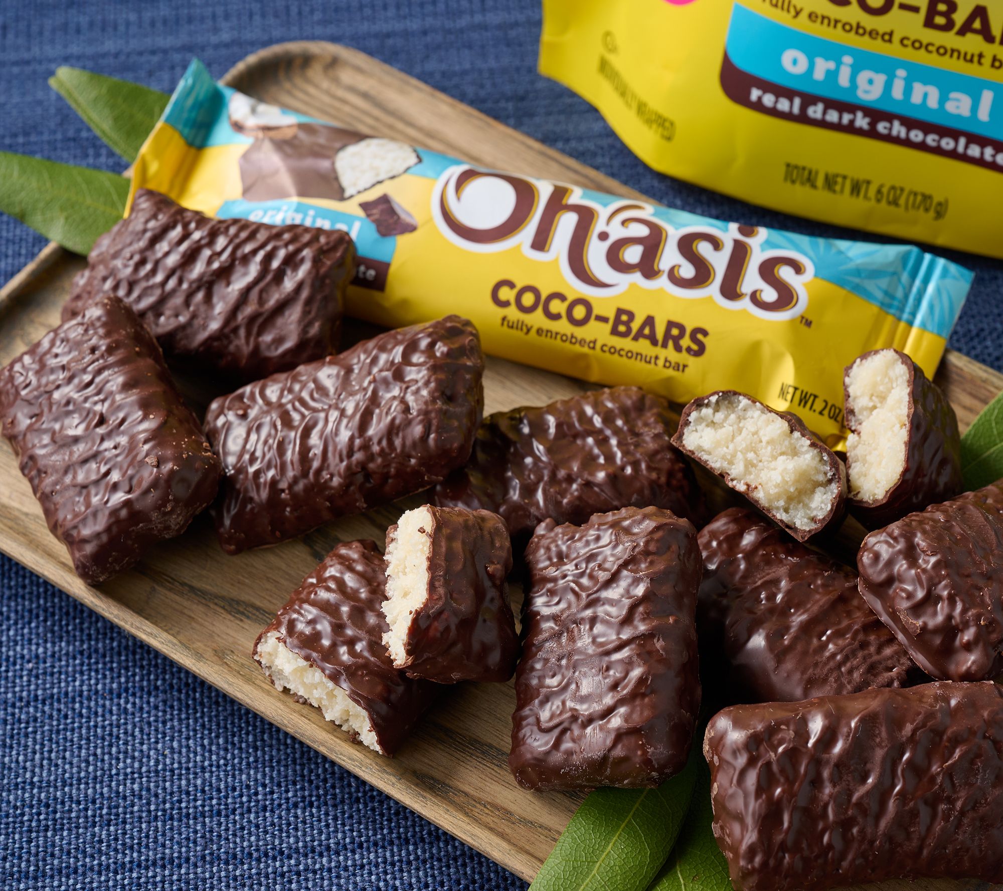 Oh!asis 24 Count Milk or Dark Chocolate Coconut Bars