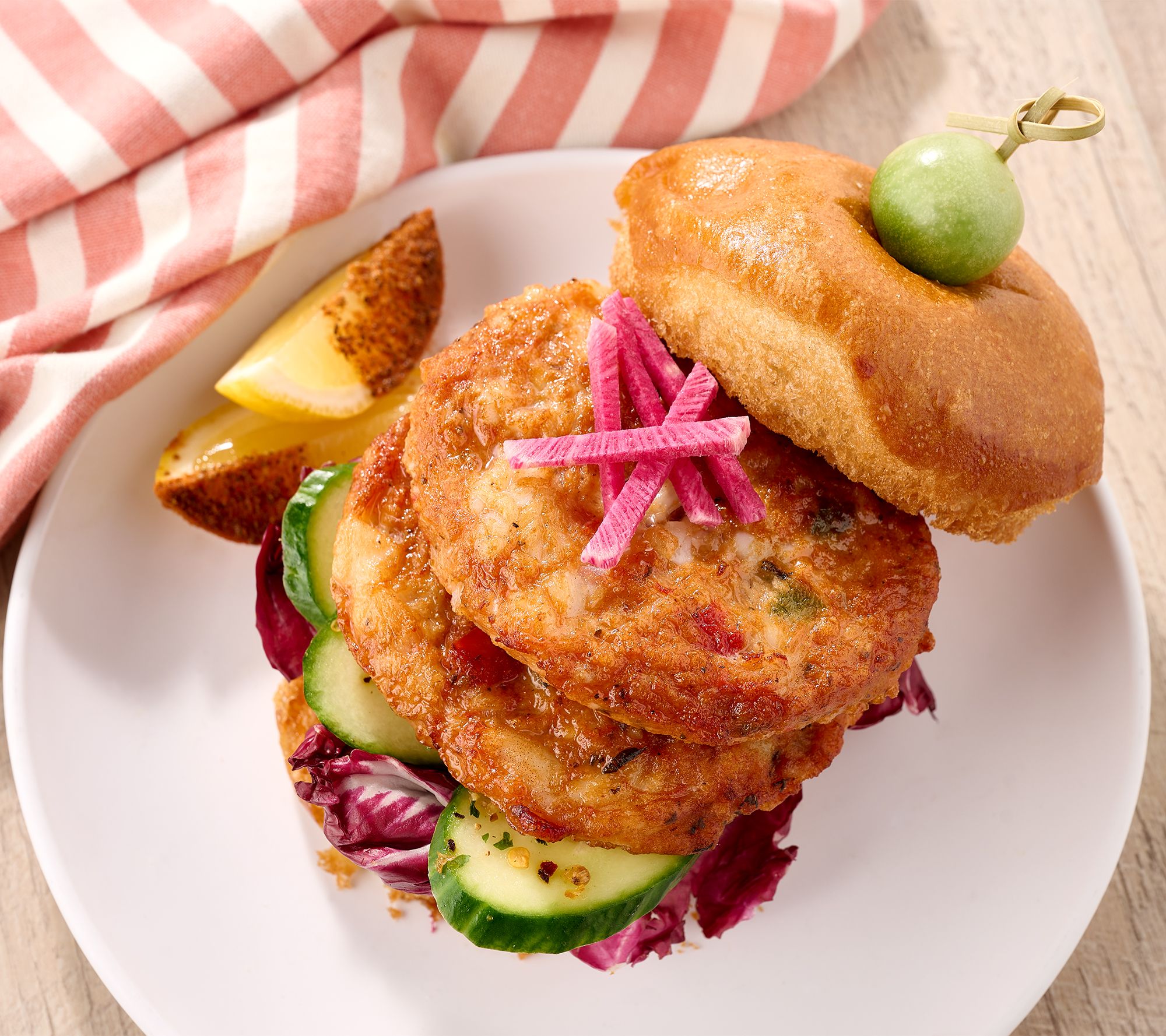 SH 8/31 Prime Shrimp (10) 4.oz. Premium Shrimp Burgers