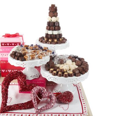 Harry London 6lb. 3-Tier Valentine's Hatbox Tower Assortment