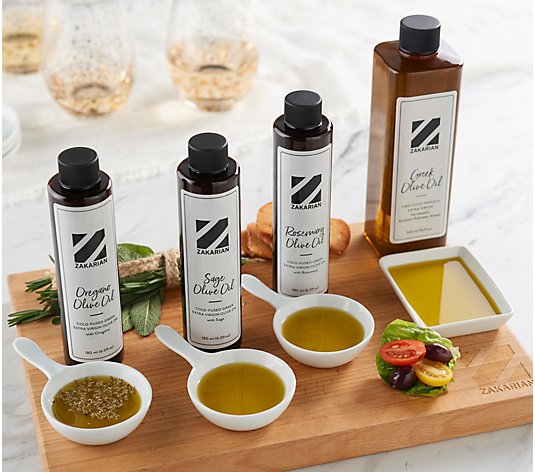 Geoffrey Zakarian Set of 4 Cold Fused Olive Oils