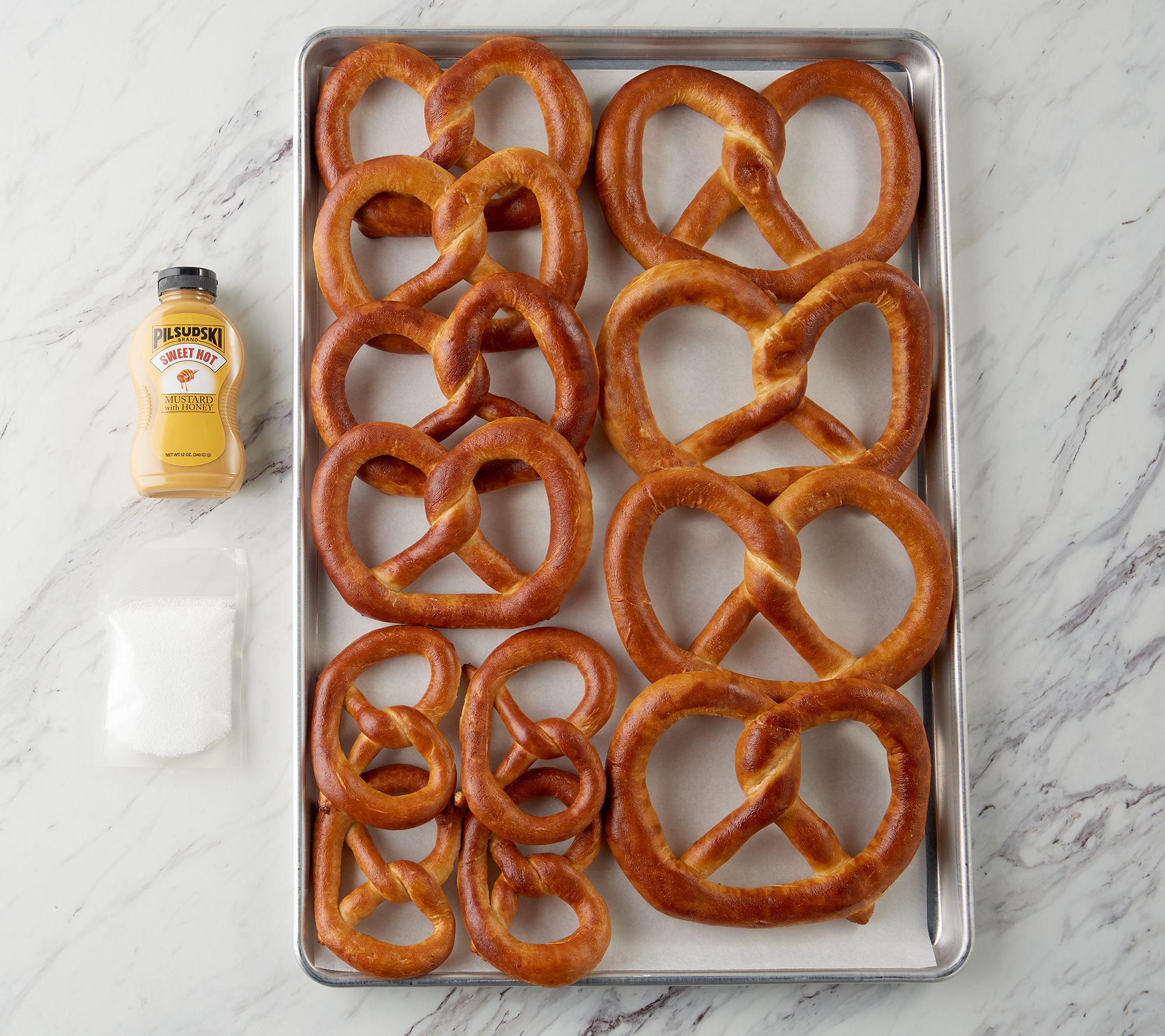 The Pretzel Co. 12ct Twisted Soft Baked Pretzels & Choice of Dip