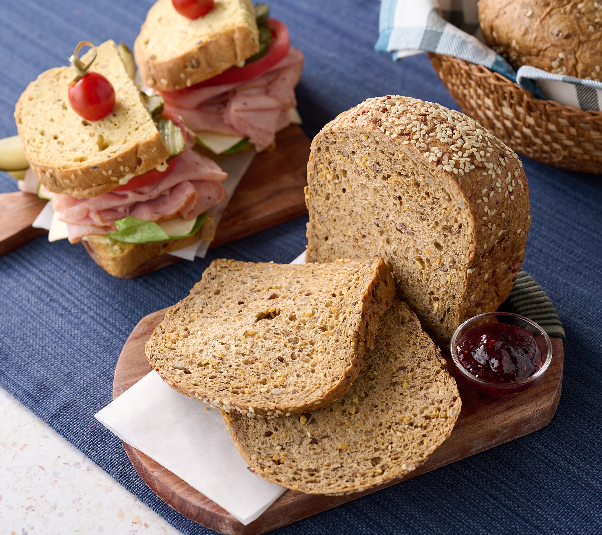Bread & Bread (6) 11oz Chia & High-Protein Fresh-Baked Artisan Breads