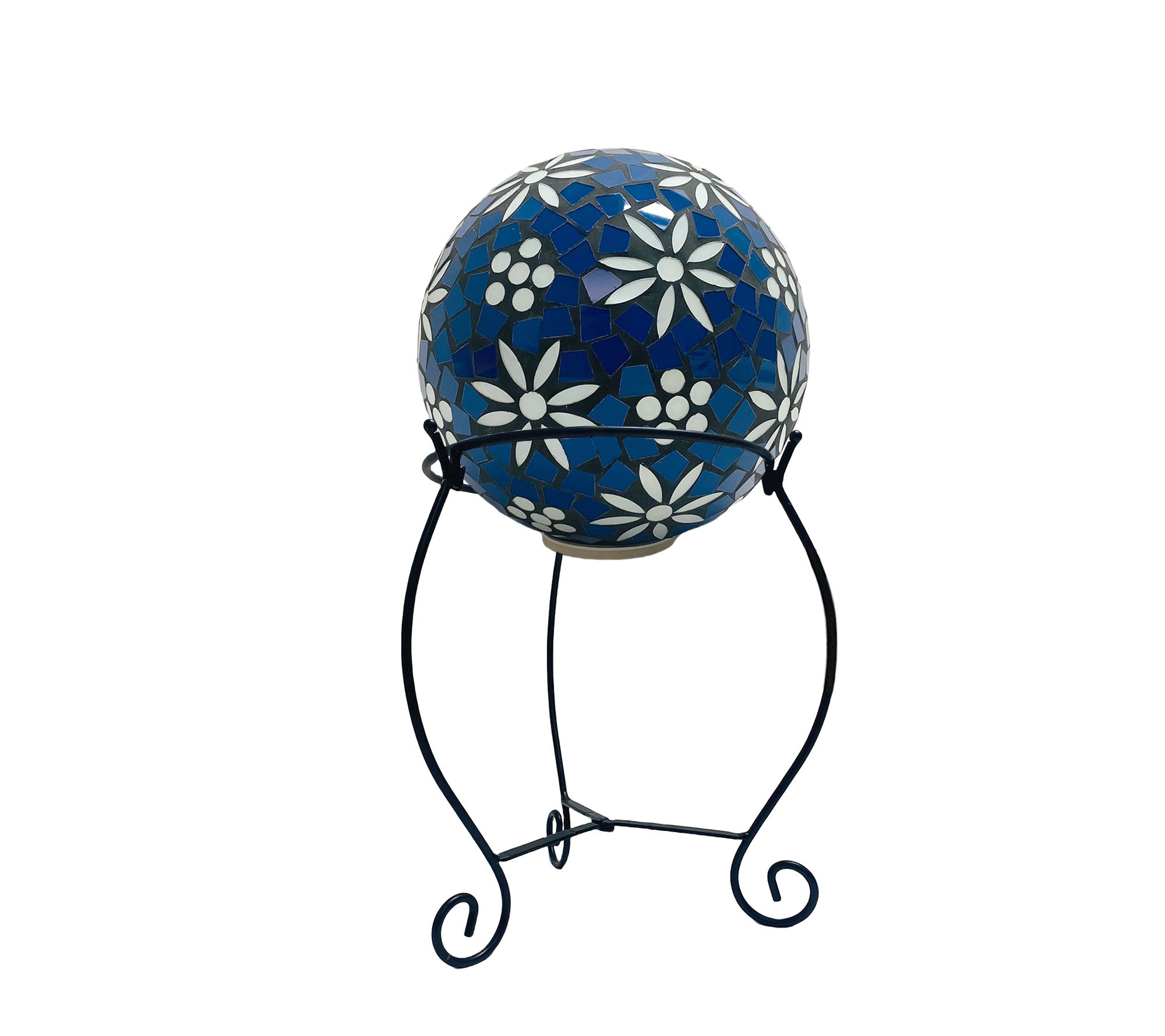 "As Is" Temp-tations Outdoors Mosaic Gazing Ball with Stand