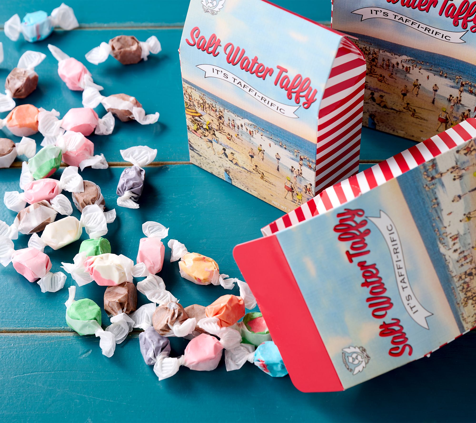 It's Sugar 80pc Classic Salt Water Taffy in (3) Gable Boxes