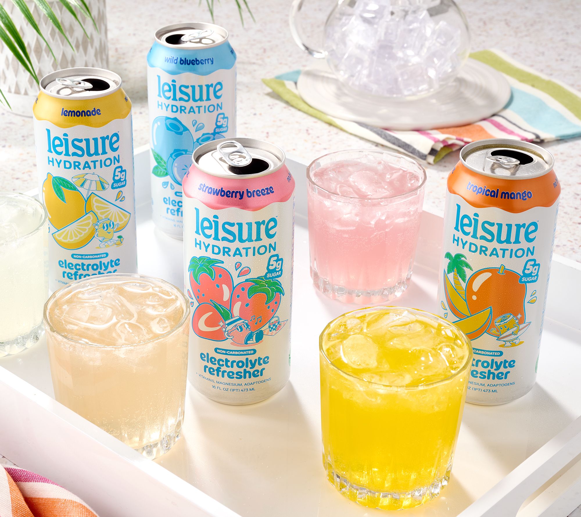 Leisure Hydration (12) 16-oz Cans Electrolyte Refreshers