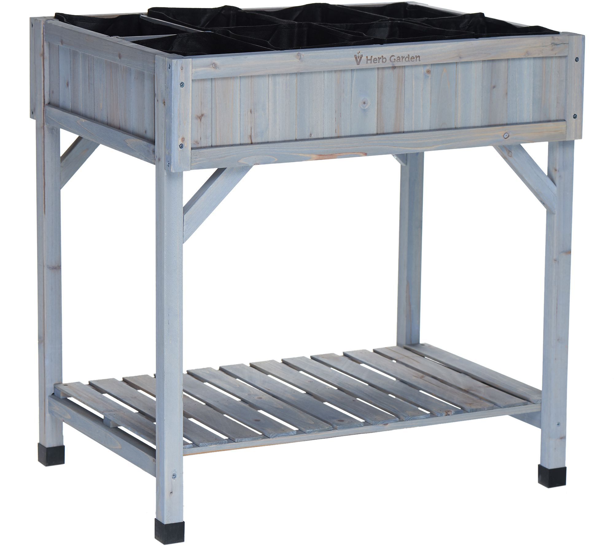 Vegtrug Herb Garden Cedar Planter with Shelf and Snips