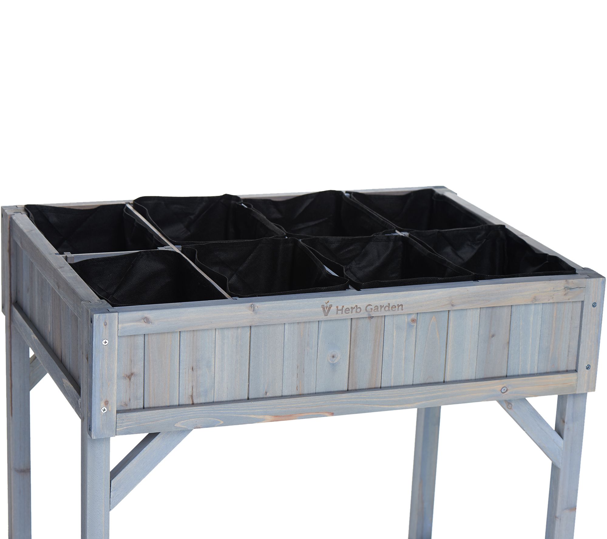 Vegtrug Herb Garden Cedar Planter with Shelf and Snips