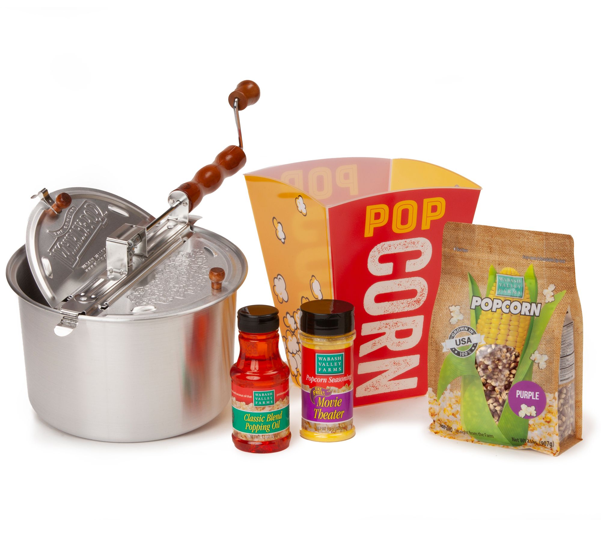 Wabash Valley Farms Original Whirley-Pop Popcorn Popping Kit
