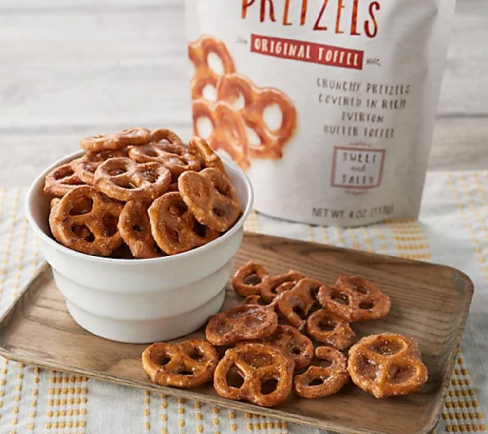 Everton Toffee(20) 4oz Bags of Original Butter Toffee Pretzels