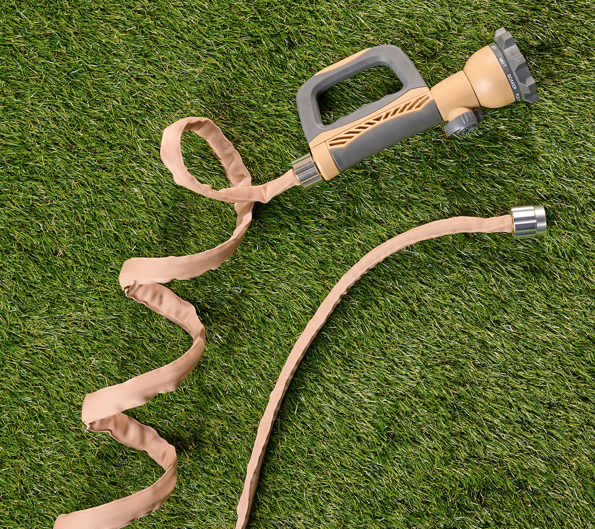 Bernini 40' Expanding Fabric Garden Hose with Easy Grip Nozzle
