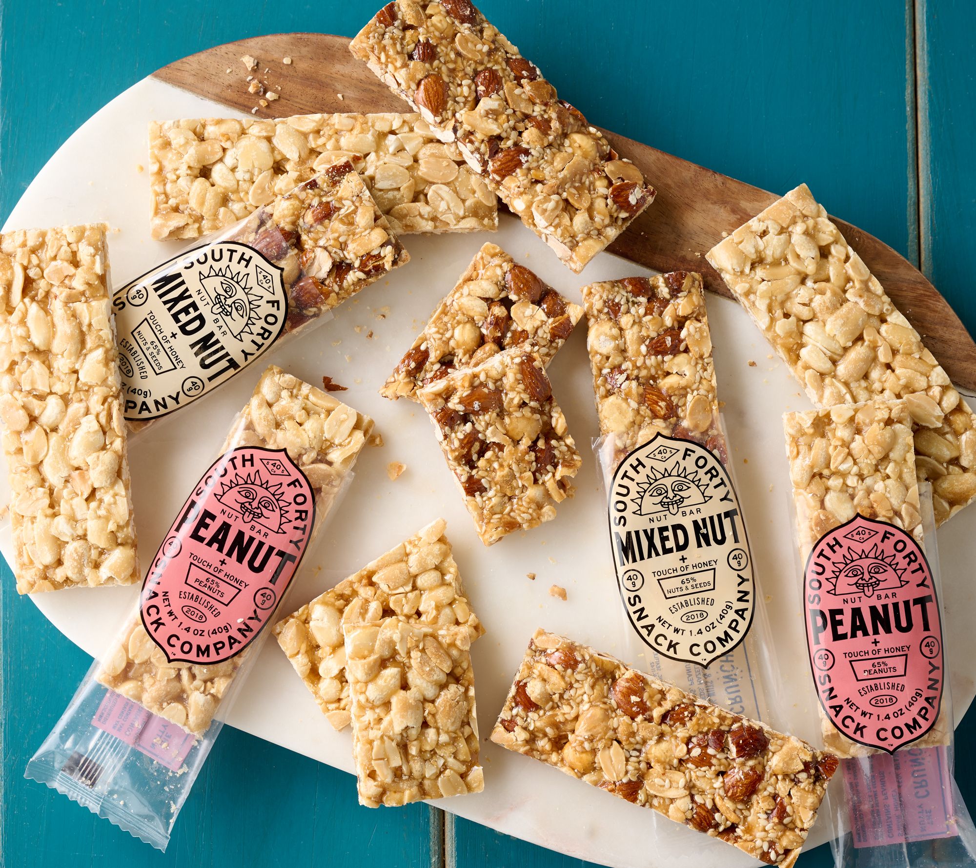 South 40 Snacks 12 Count Premium Nutty Crunchy Snack Bars