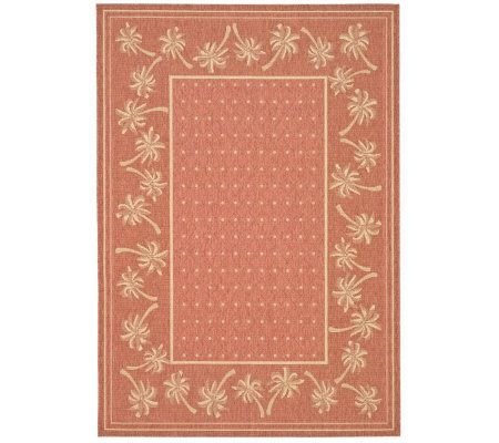 Safavieh Courtyard Palm Garden 5'3" x 7'7" Rug