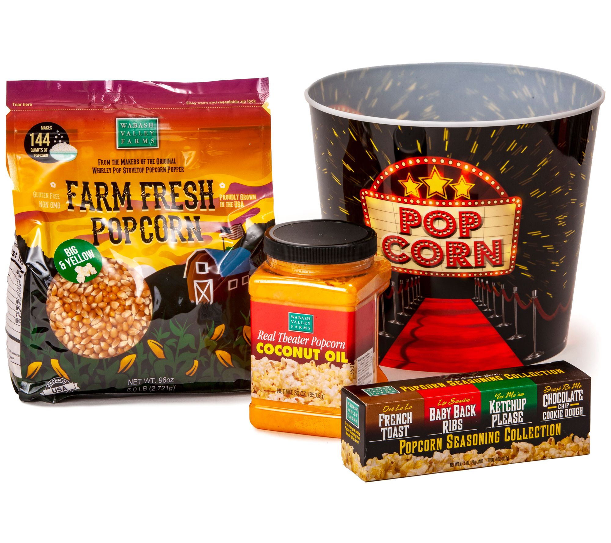 Wabash Valley Farms Popcorn Tub Gift Set