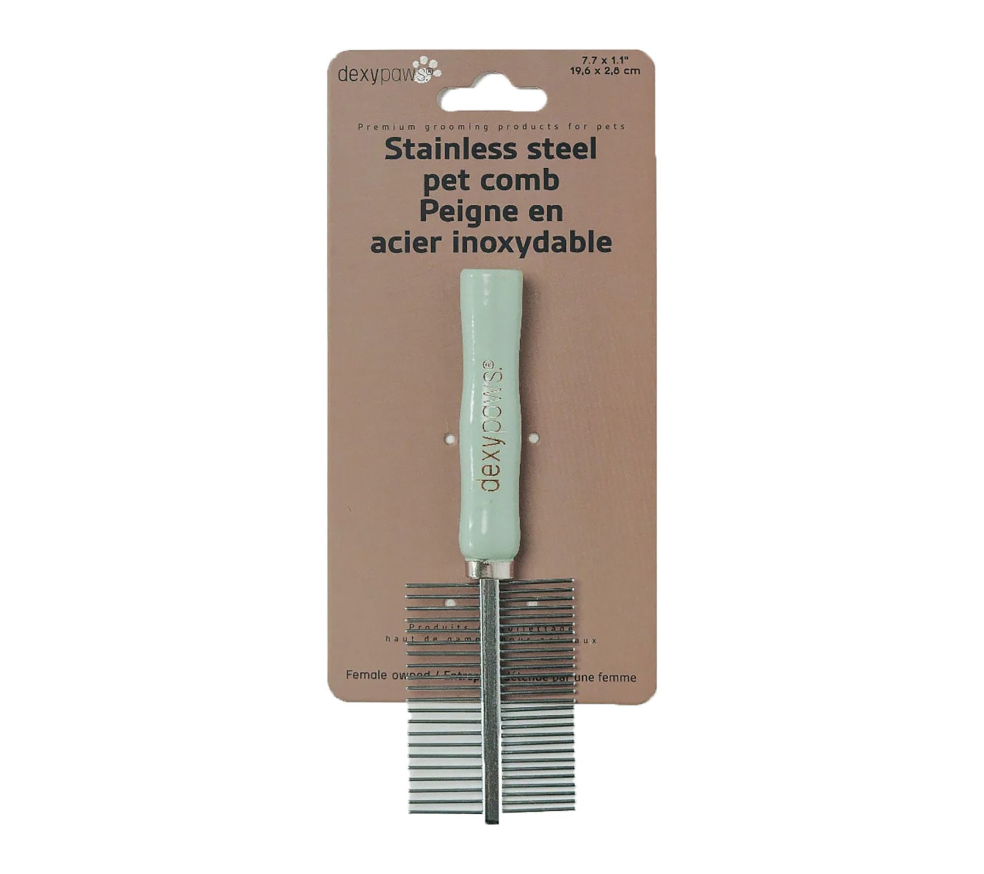 Dexypaws Stainless Steel Pet Comb For Dog and Cat Grooming