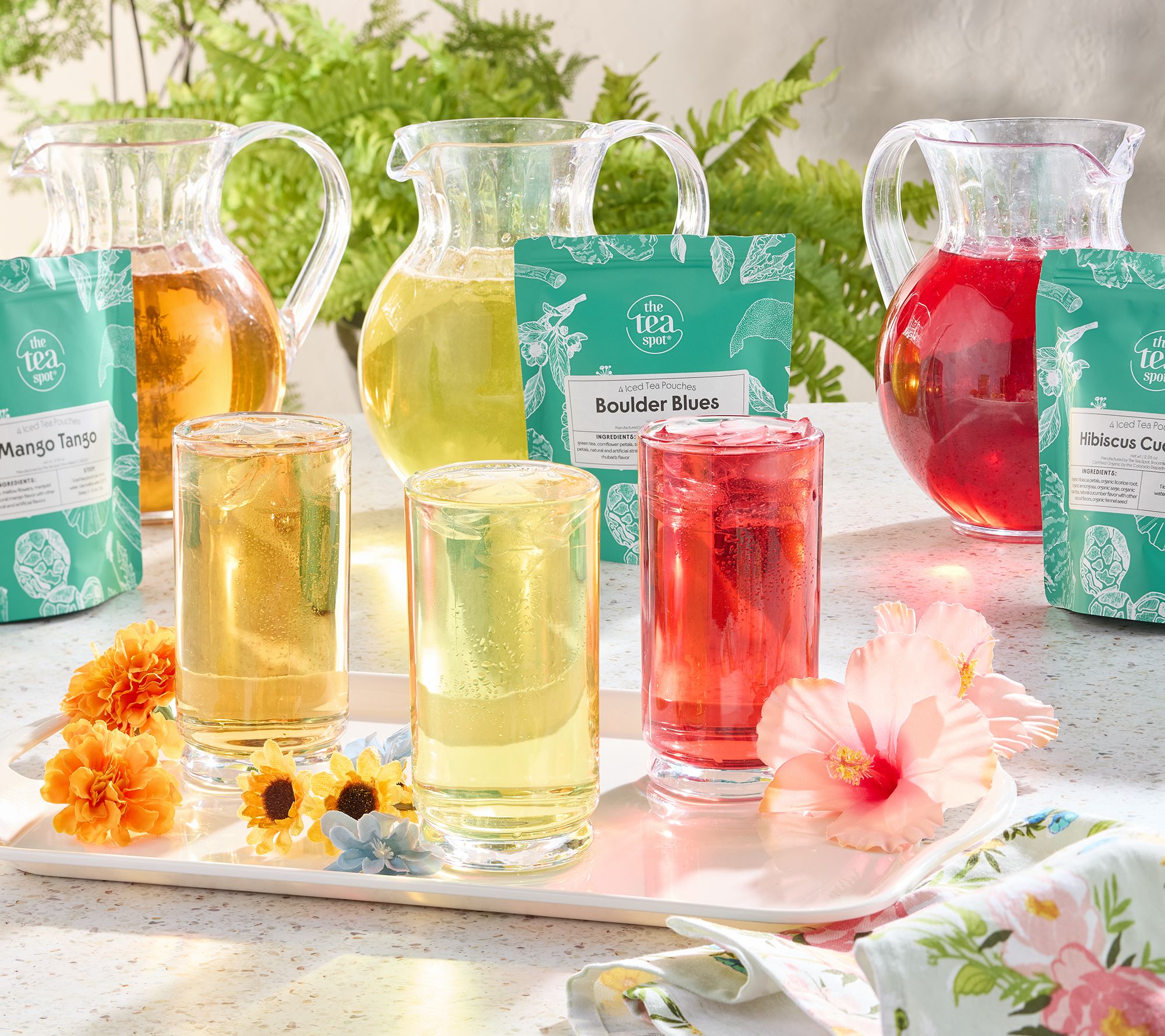 The Tea Spot (12) Whole Leaf Cold Brew Iced Tea Pouches