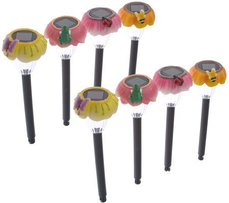 Westinghouse 8-piece Mini Decorative Garden Solar Light Set - QVC.com