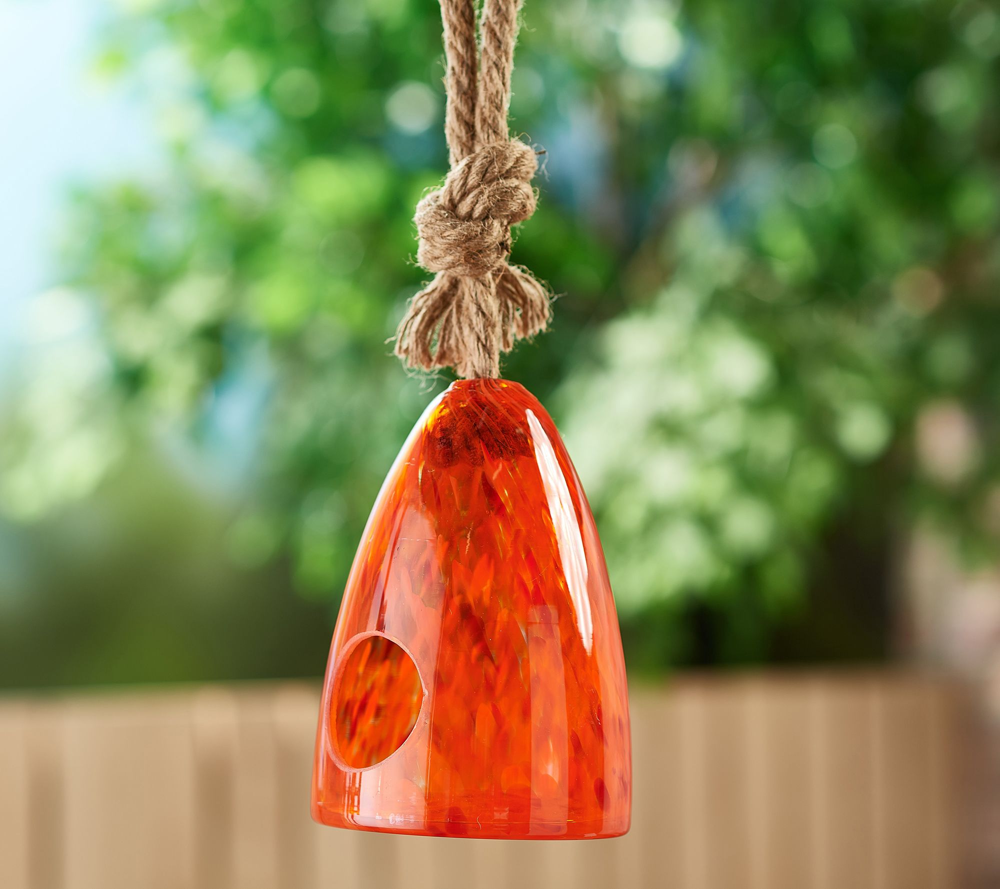 Barbara King Artisan Glass Hanging Birdhouse