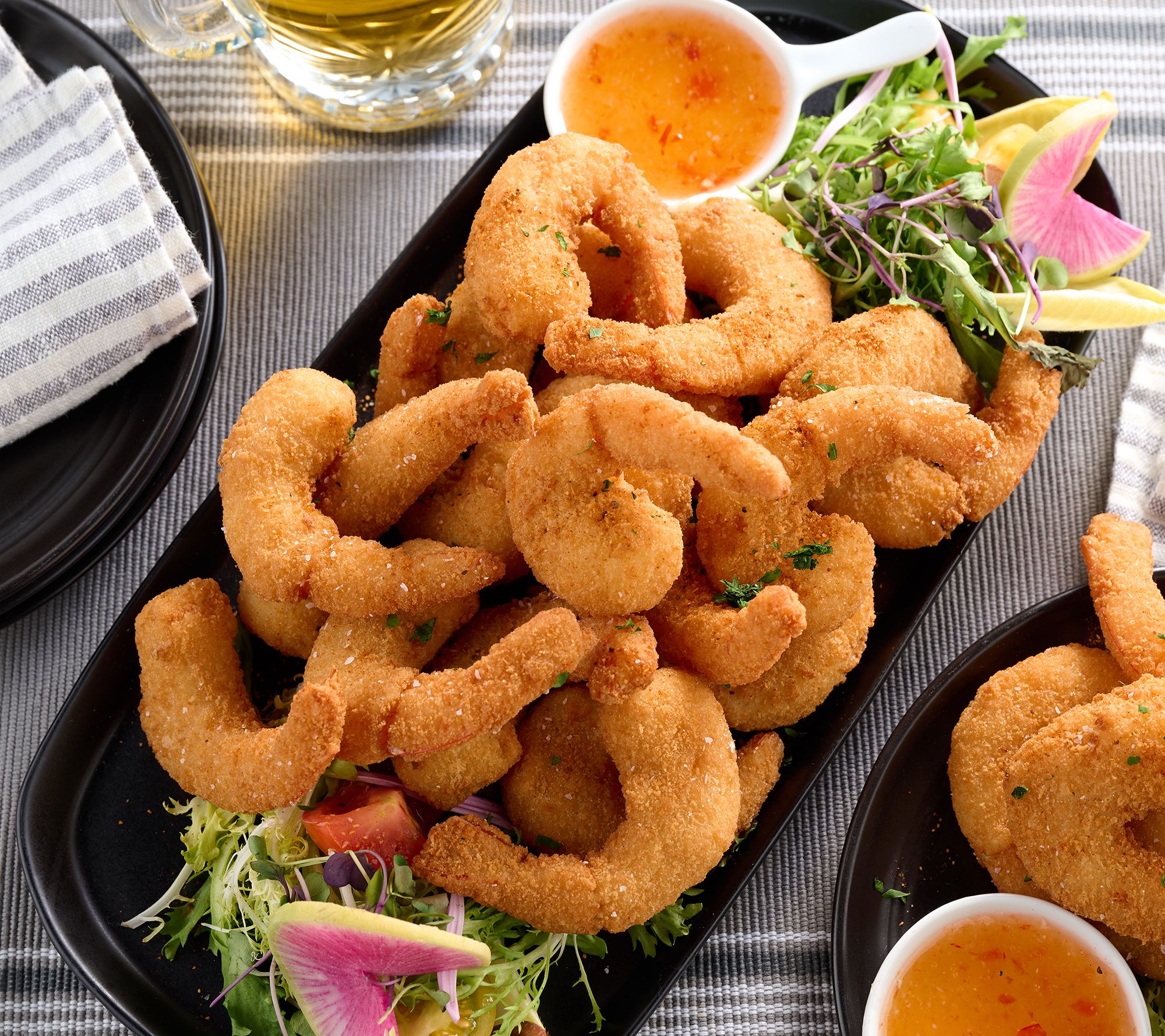 Egg Harbor 3 or 6-lbs of Breaded Colossal Shrimp with Sauce - QVC.com