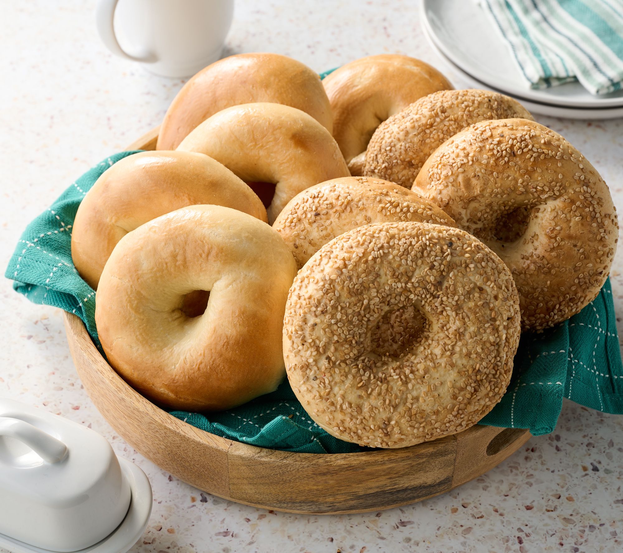 Just Bagels (24) 4oz NYC Bagels In Choice in Flavors