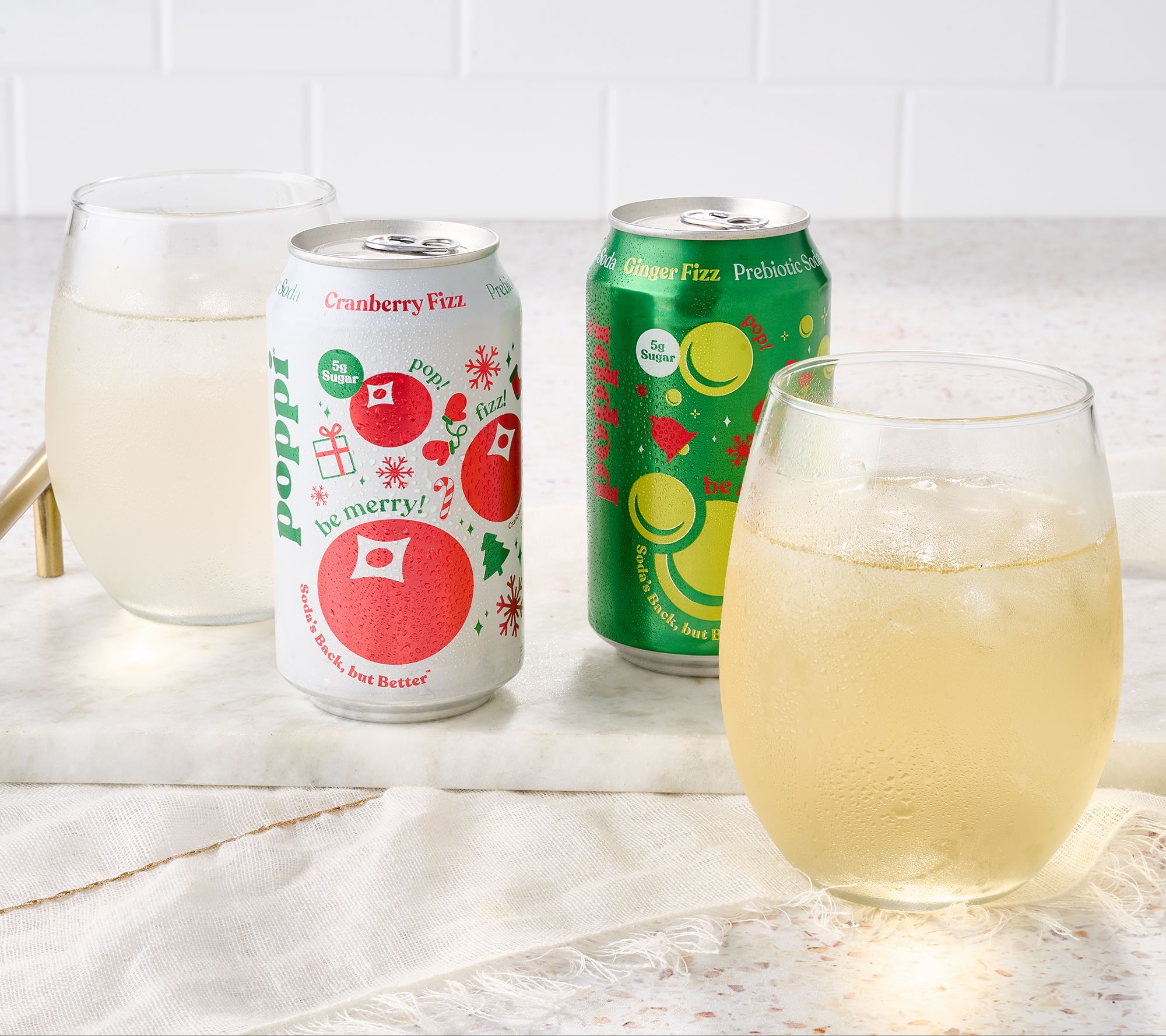 Poppi (12) 12-oz Cans of 5g Sugar Soda Fizzy Faves