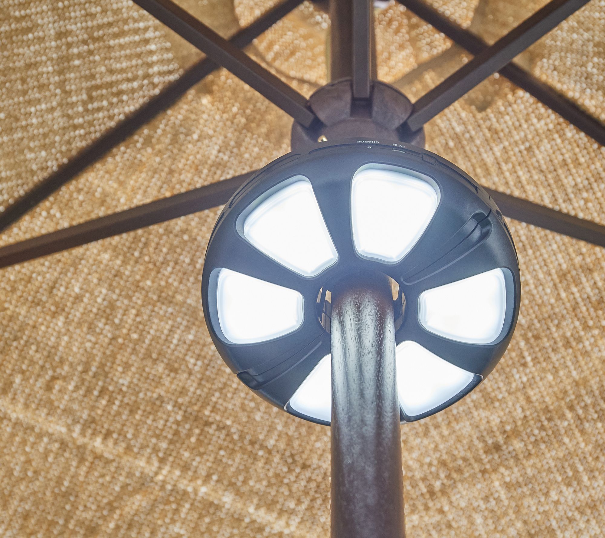 Garden Reflections Multicolored Umbrella Pole Light w/ Remote