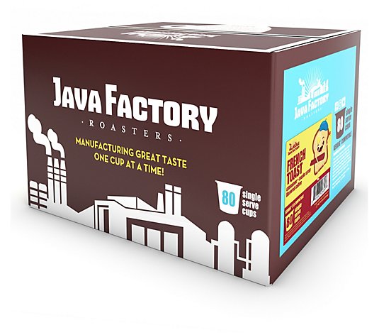 Java Factory 80-Count French Toast Flavored Cof fee Pods