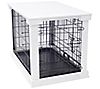Pet Cage with Crate Cover, White, Large