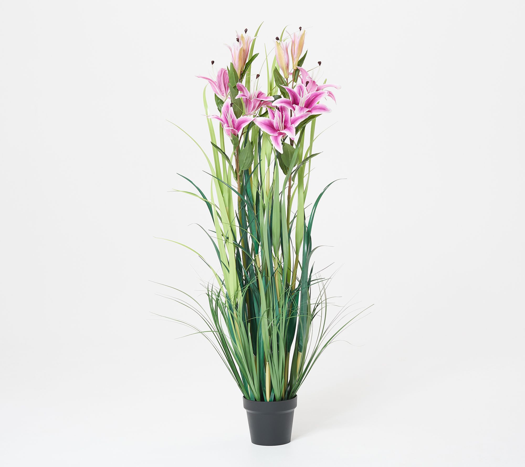 "As Is" 51" Tall Indoor/ Outdoor Artificial Lily Plant in Pot