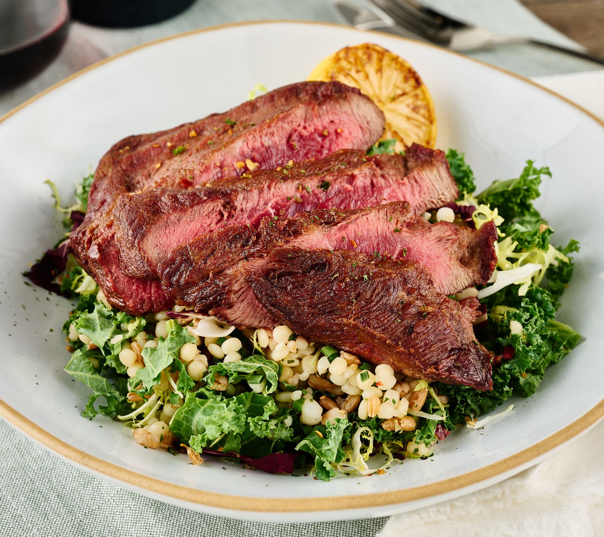 Rastelli's (4) 8-oz Black Angus Flat Iron Steaks