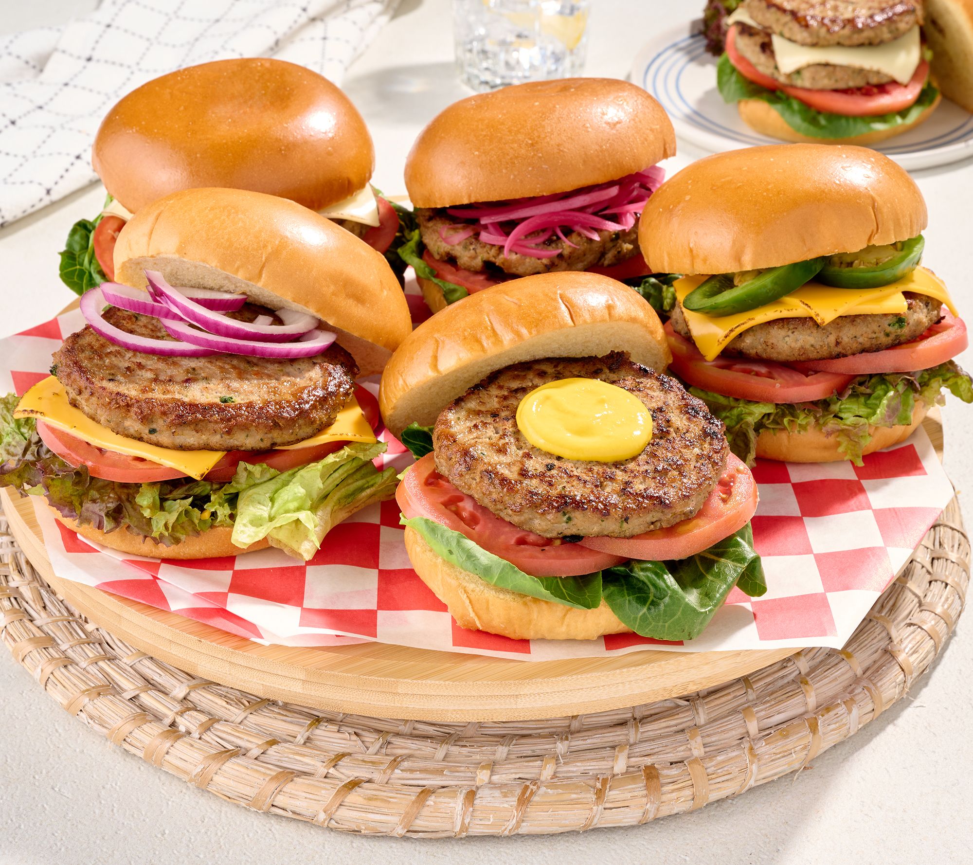 Rastelli's (16) 4-oz Mediterranean Turkey Burgers