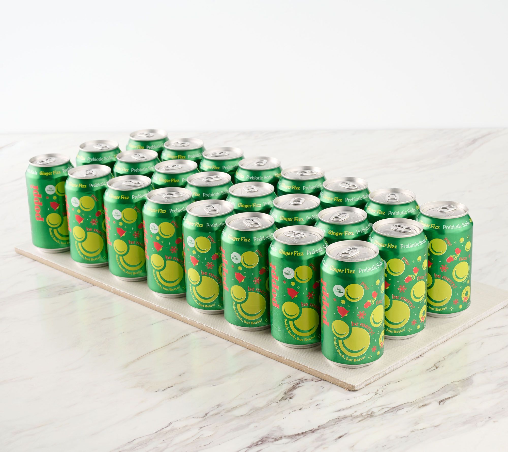 Poppi (24) 12-oz Cans of 5g Sugar Soda Fizzy Faves