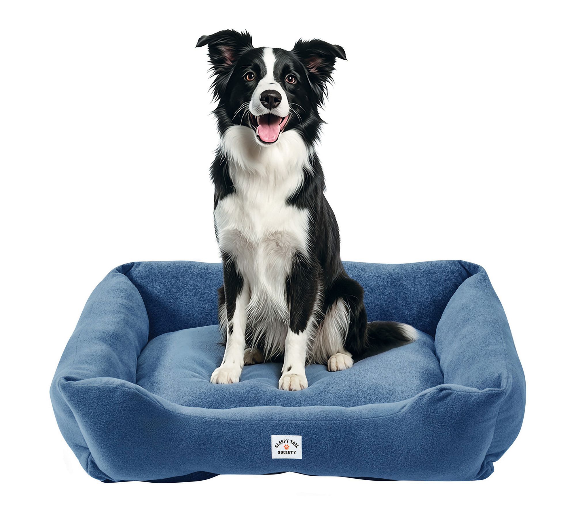 Sleepy Tail Society Paws Fleece Cuddler Large Pet Bed