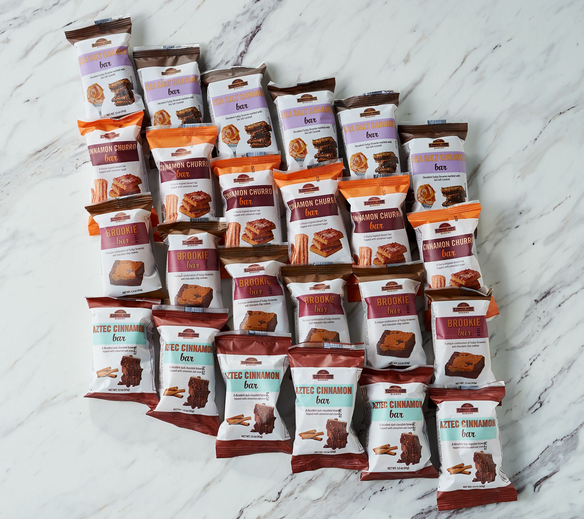 Sweet Sofia's (24) 1.5oz Individually Wrapped Dessert Bars