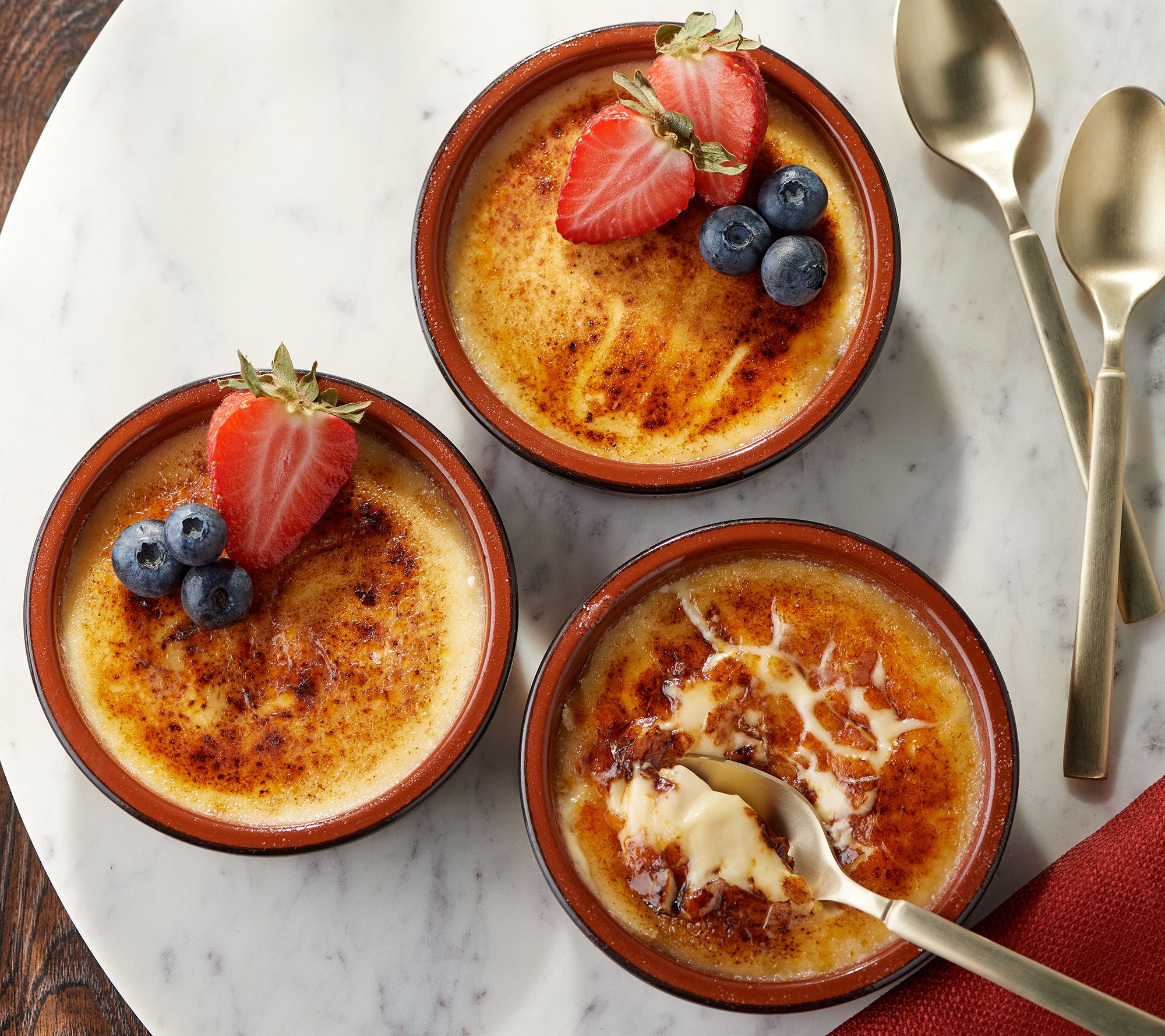 Delizioso Desserts (8) 4 oz. Creme Brulee Crocks