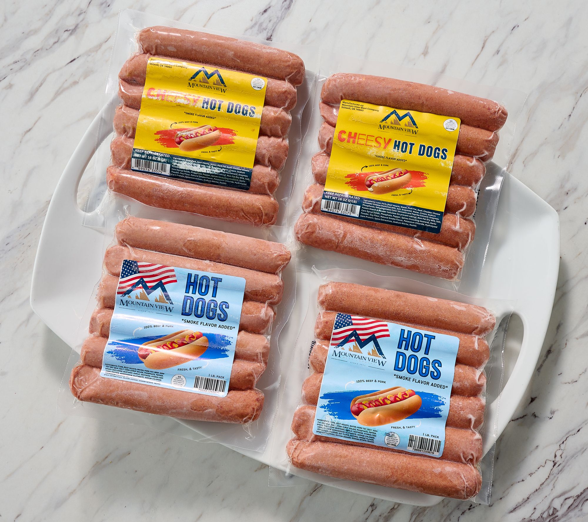 Mountain View Meats 24ct Original or Cheese Hot Dogs