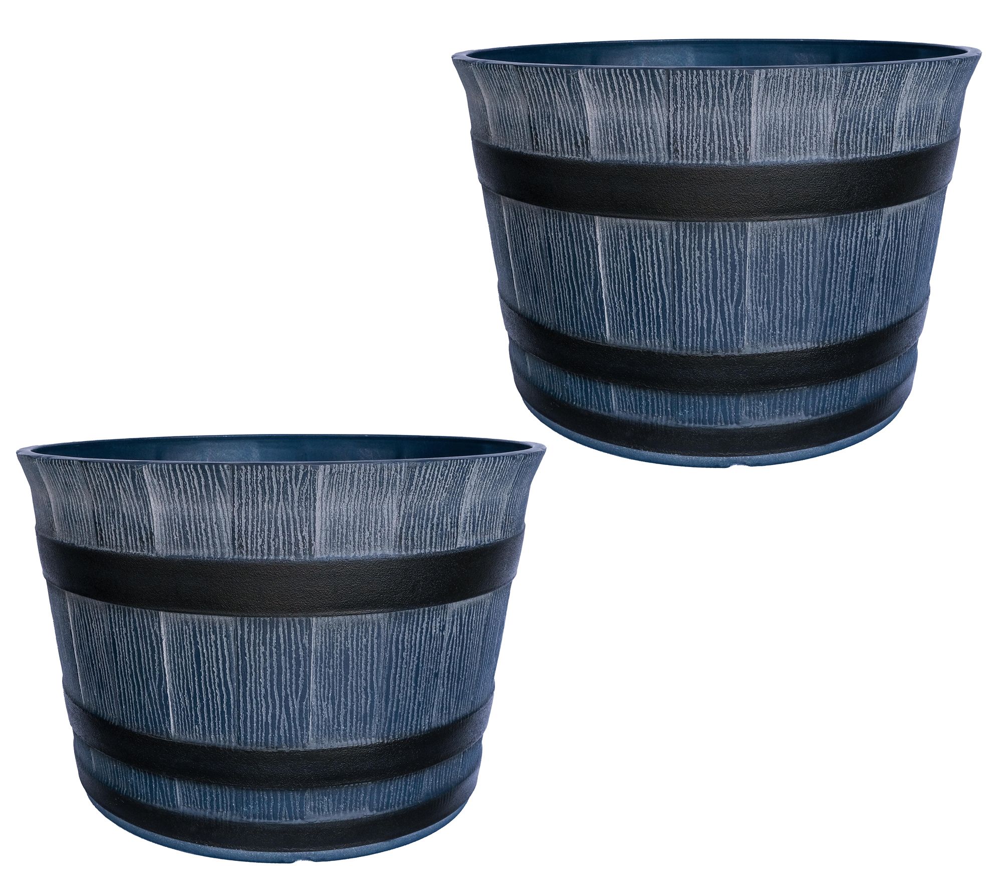 Roberta's Set of 2 10" Whiskey Barrel Planters