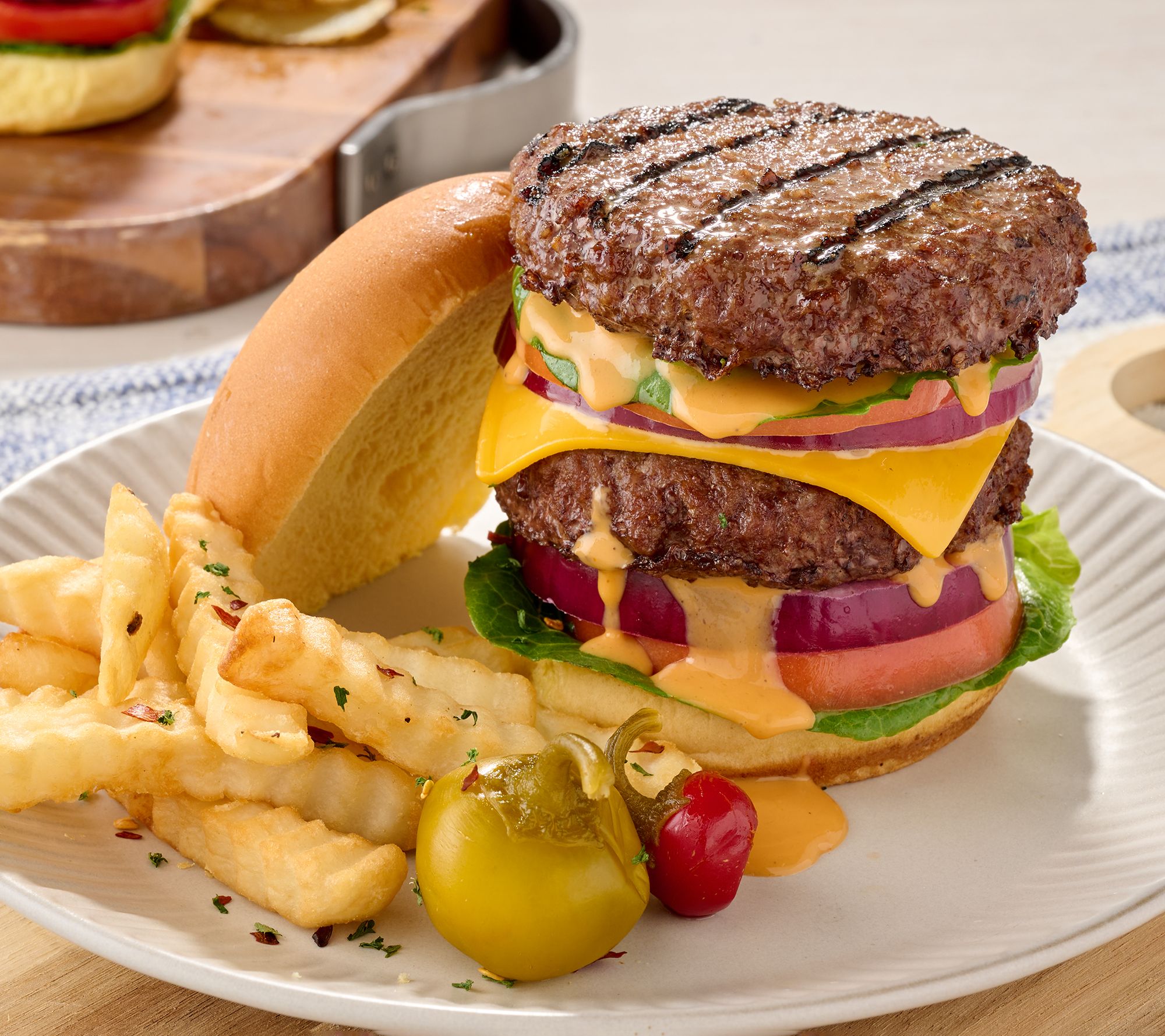 Rastelli's (10) 5.33-oz Wagyu Kobe Style Beef Burgers w/Sauce