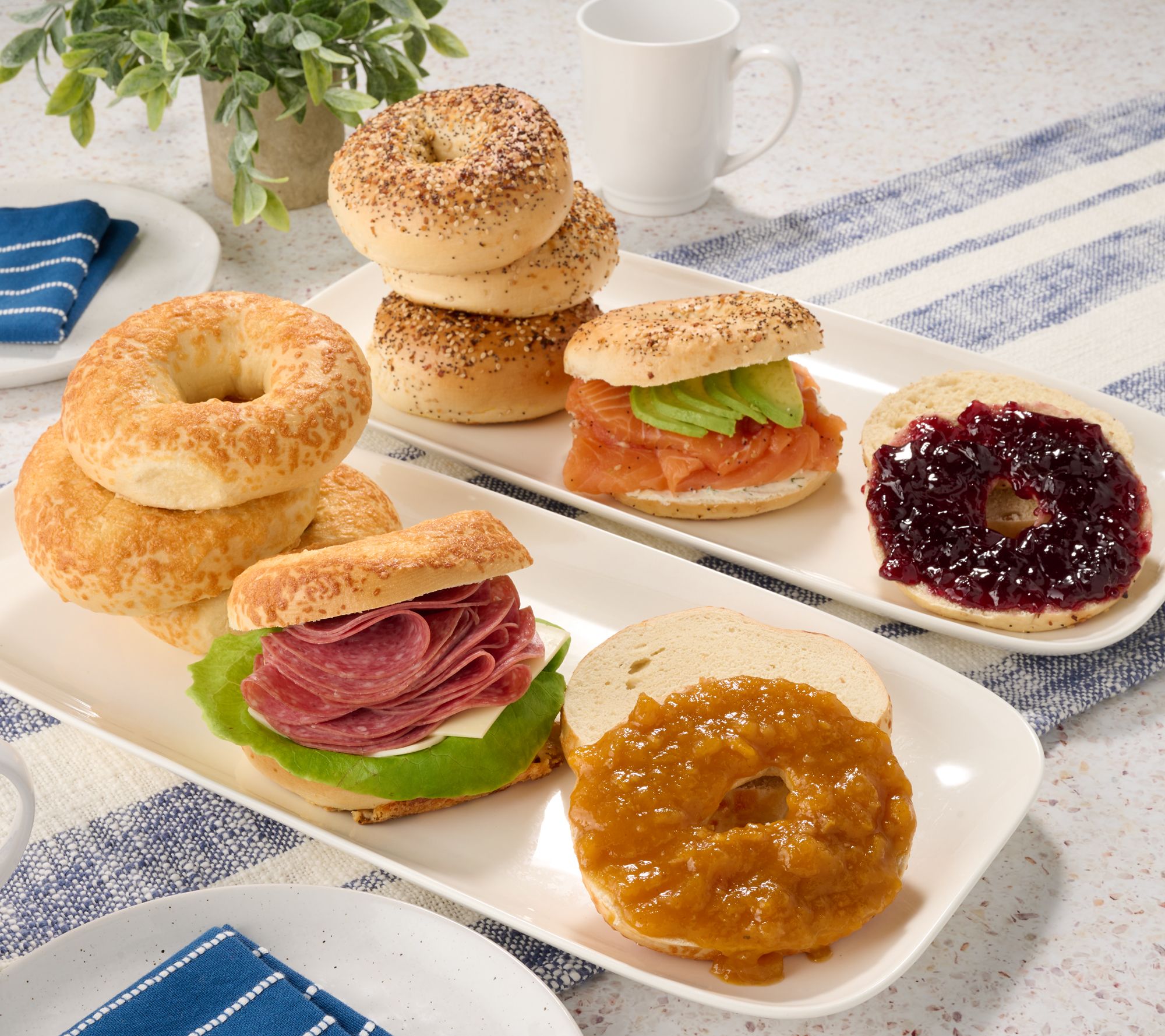 Just Bagels (24) 4-oz NYC Bagels In Choice of Flavor