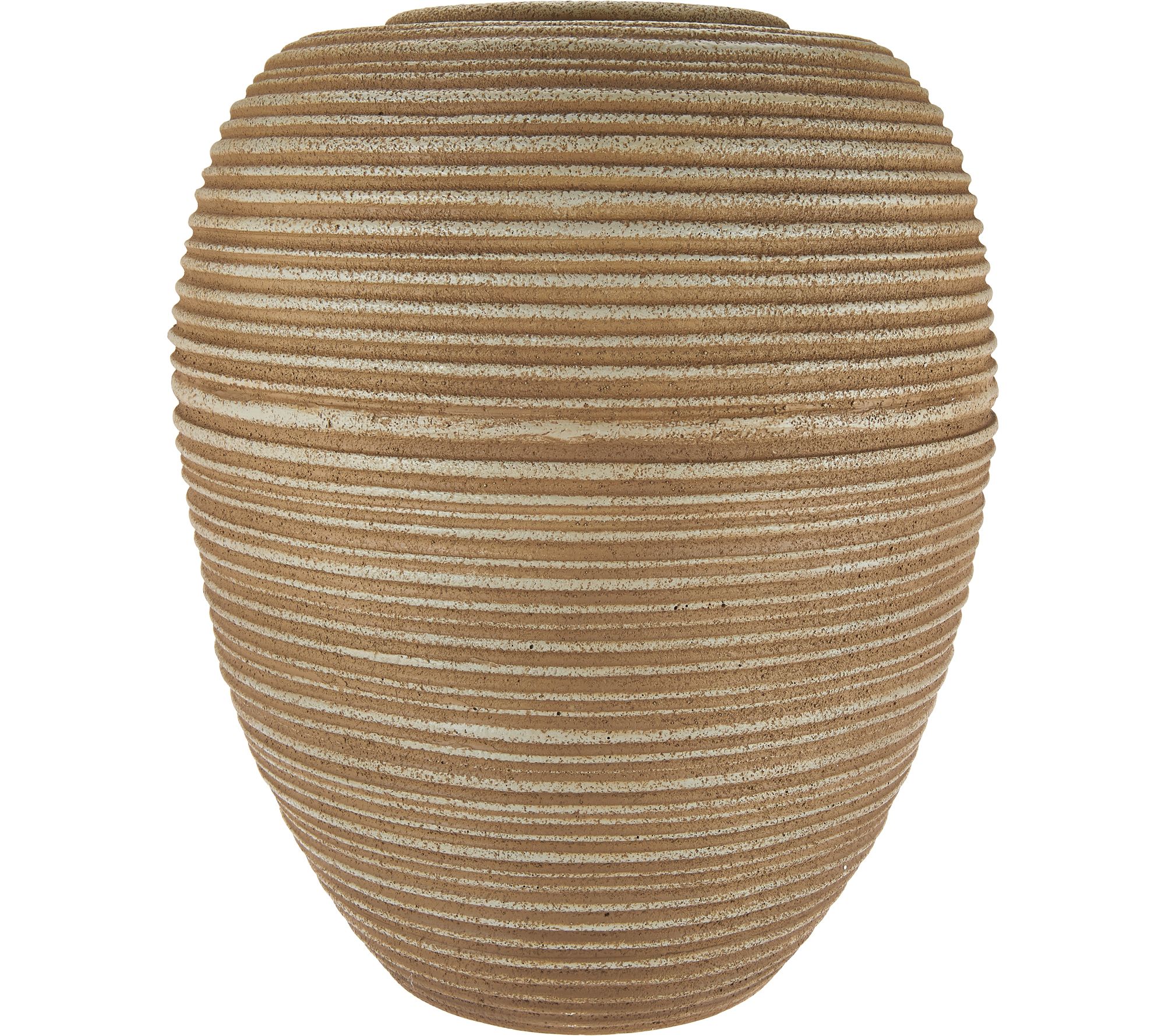 Scott Living Ribbed Ginger Jar Fountain with LED Lights