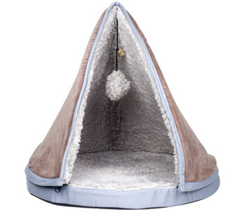 Petmaker Sleep & Play Cat Bed w/ Removable Teepee Top - M115266